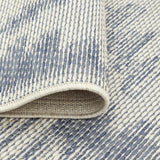 Aztec Cream Blue Indoor Outdoor Washable Rug