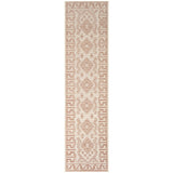 Aztec Cream Coral Indoor Outdoor Washable Rug
