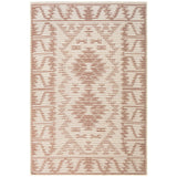 Aztec Cream Coral Indoor Outdoor Washable Rug