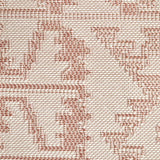 Aztec Cream Coral Indoor Outdoor Washable Rug