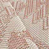 Aztec Cream Coral Indoor Outdoor Washable Rug