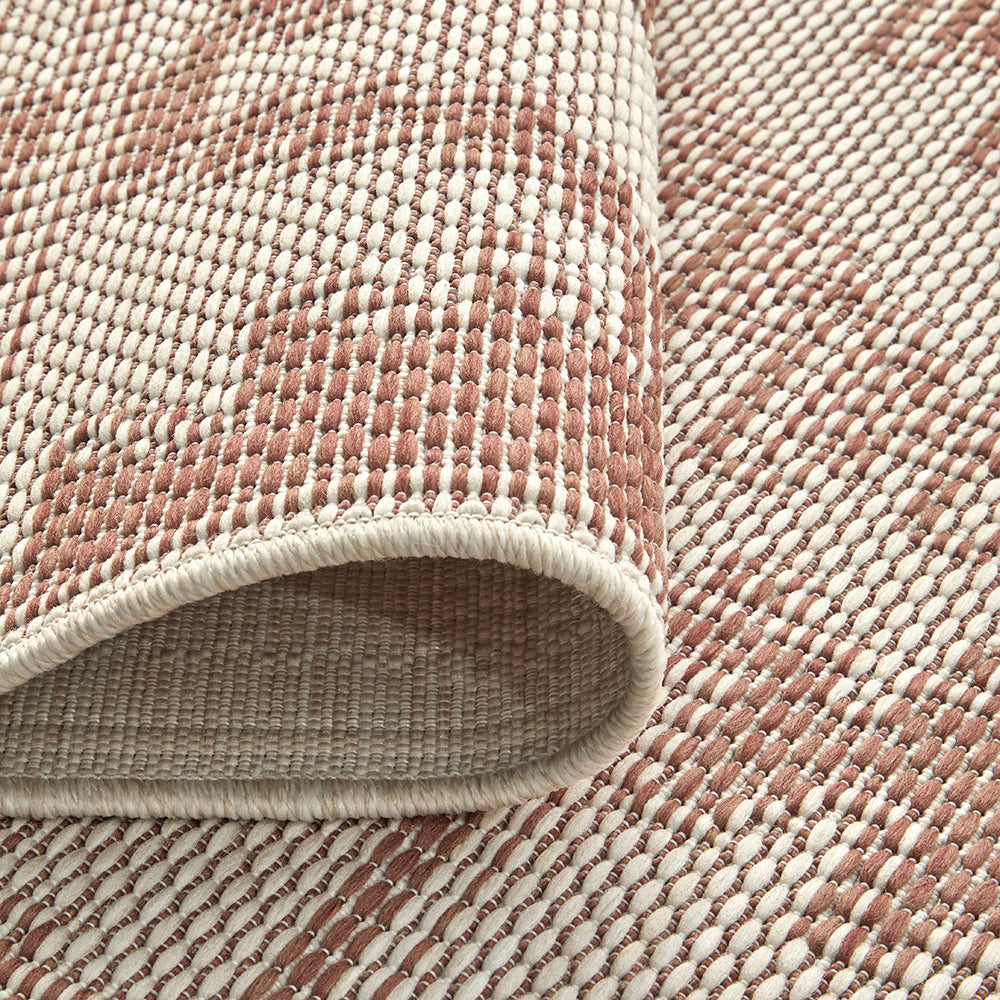 Aztec Cream Coral Indoor Outdoor Washable Rug