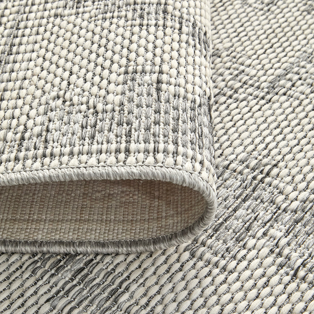 Aztec Cream Grey Indoor Outdoor Washable Rug