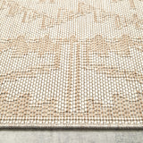 Aztec Natural Cream Indoor Outdoor Washable Rug