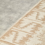 Aztec Natural Cream Indoor Outdoor Washable Rug