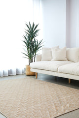 Diamond Trellis Natural Indoor Outdoor Rug