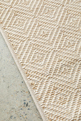 Diamond Trellis Natural Indoor Outdoor Rug