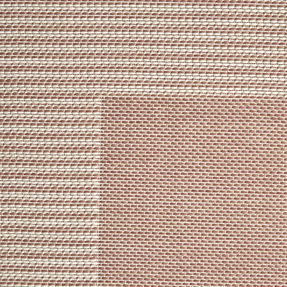 Geometric Cream Coral Indoor Outdoor Washable Rug