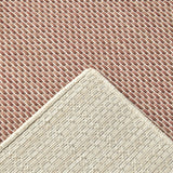 Geometric Cream Coral Indoor Outdoor Washable Rug