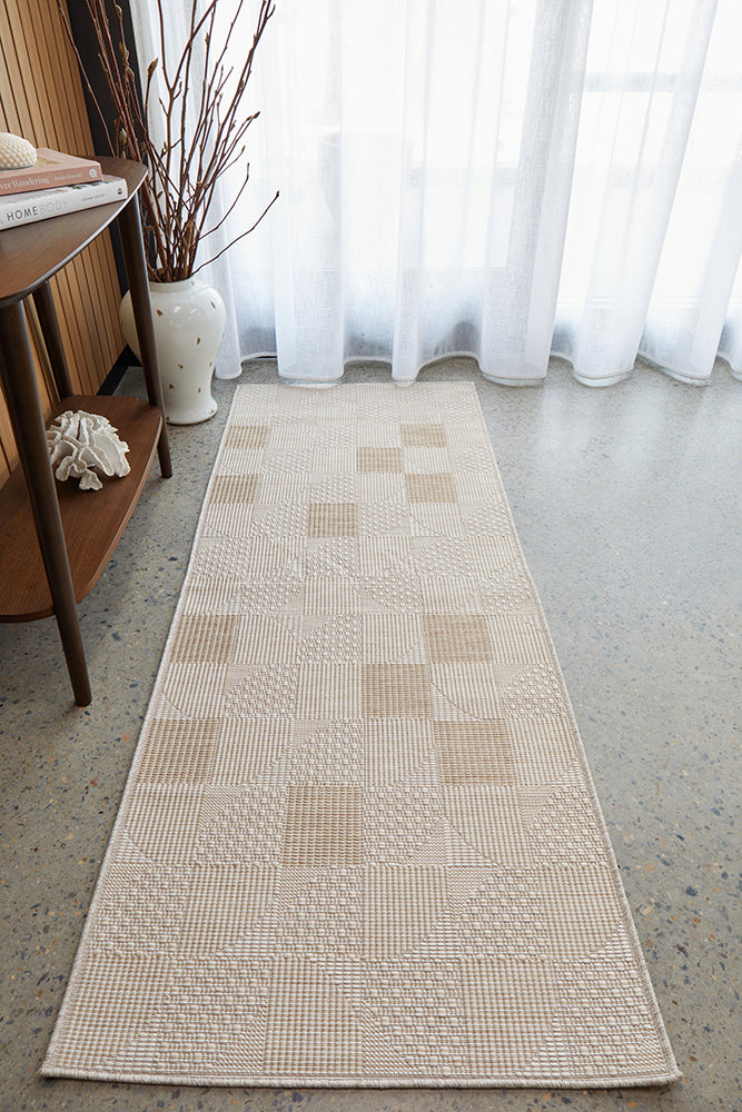 Art Deco Natural Indoor Outdoor Rug