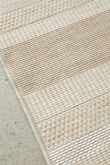 Linear Natural Indoor Outdoor Rug