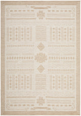 Aztec Cream Natural Indoor Outdoor Rug