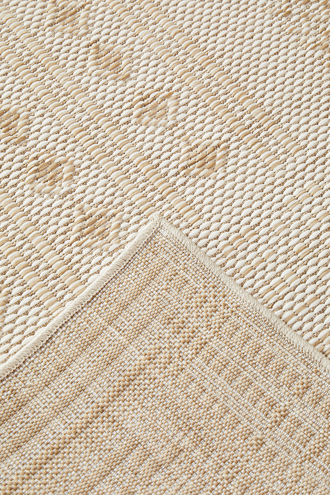 Aztec Cream Natural Indoor Outdoor Rug