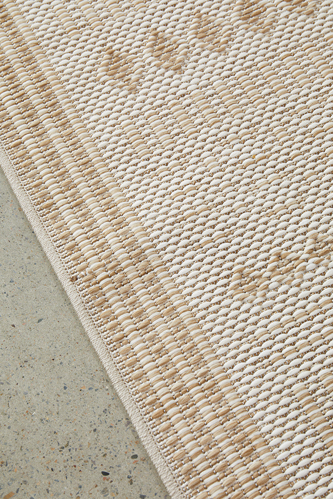 Aztec Cream Natural Indoor Outdoor Rug