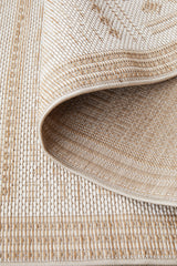 Aztec Cream Natural Indoor Outdoor Rug