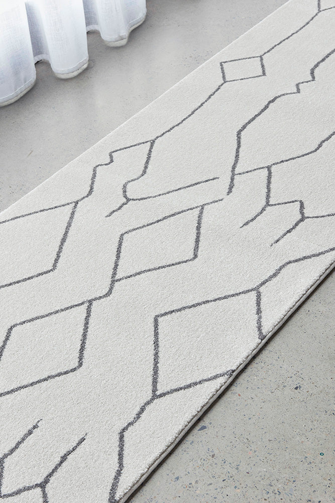 Vines Ava Grey Modern Rug