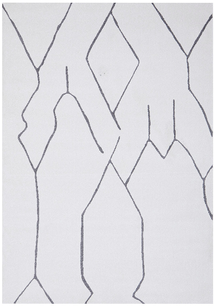 Vines Ava Grey Modern Rug