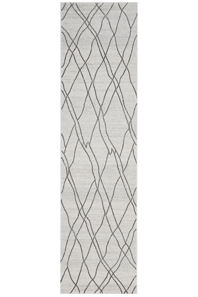 Vines Jada Grey Transitional Rug