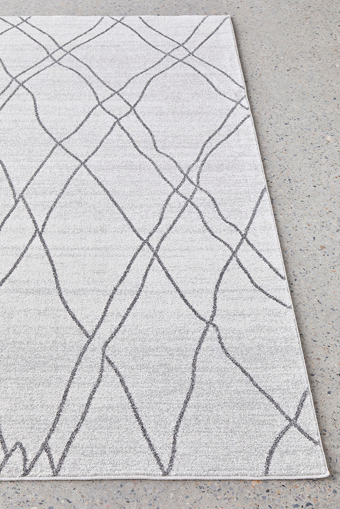 Vines Jada Grey Transitional Rug