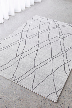 Vines Jada Grey Transitional Rug - Lost Design Society
