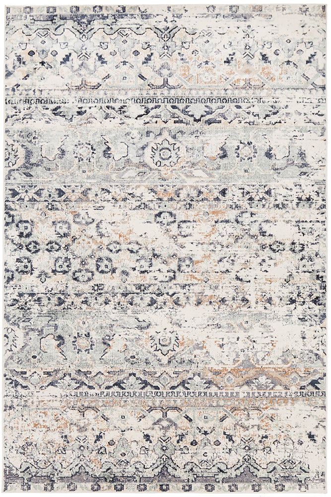 Esquire Segments Transitional Blue Rug