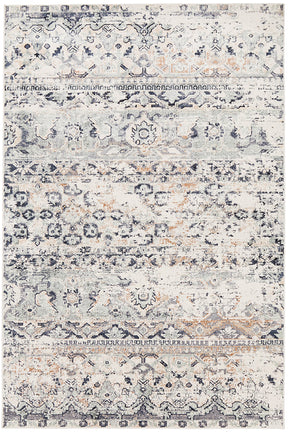 Esquire Segments Transitional Blue Rug - Lost Design Society