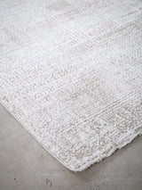 Cyperus Ivory Transitional Fringe Rug