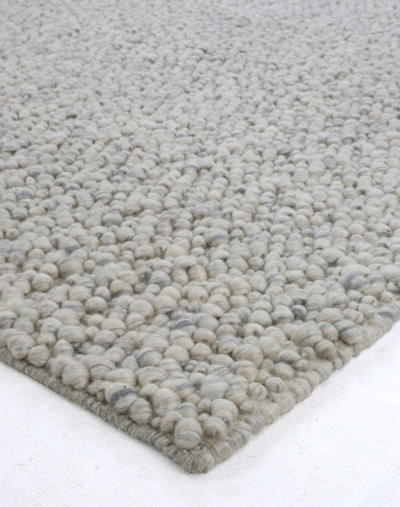 Aspen Pebble Greige Wool Rug