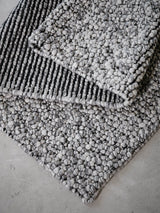 Aspen Pebble Black and White Wool Rug