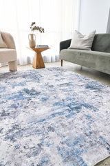 Vivify Isla Blue Washable Rug