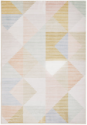 Vivify Geo Pastel Washable Rug - Lost Design Society