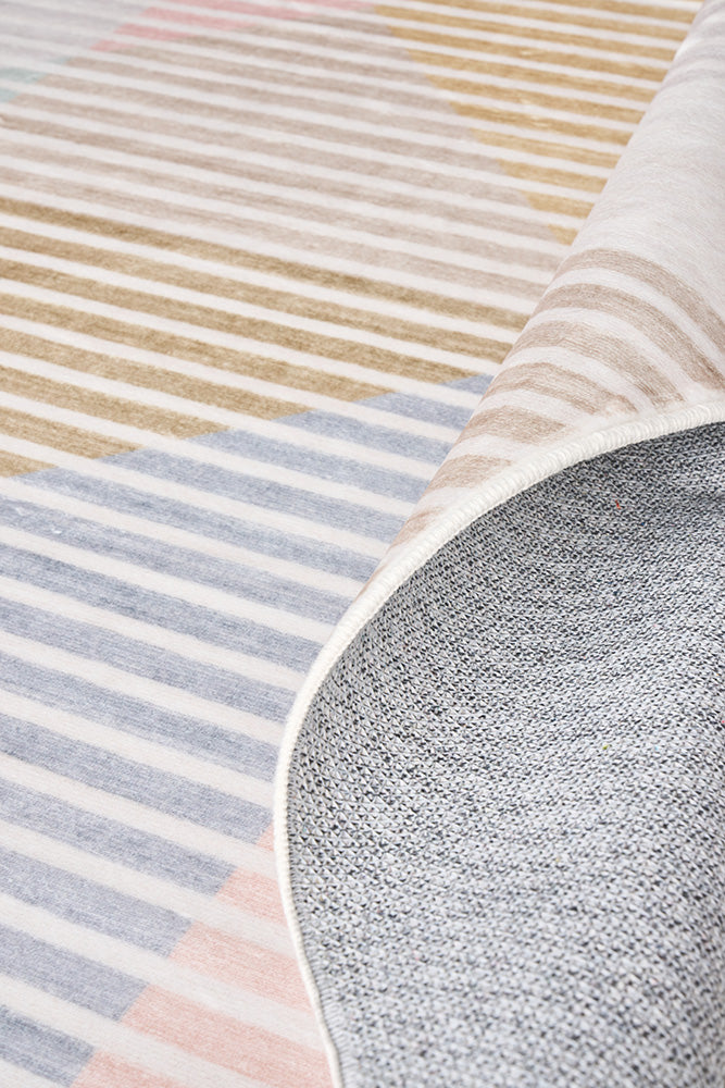 Vivify Geo Pastel Washable Rug