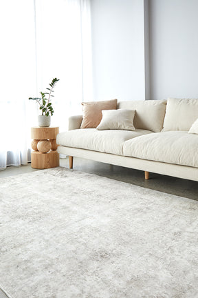 Grey Marble Washable Rug - Lost Design Society