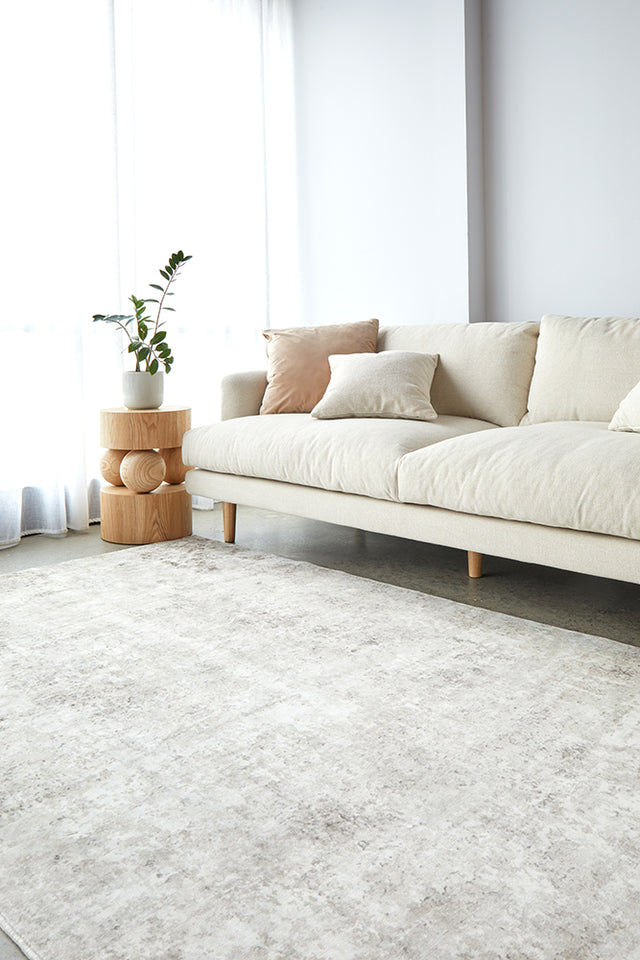 Grey Marble Washable Rug - Lost Design Society