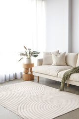 Washable Natural Arch Pattern Rug