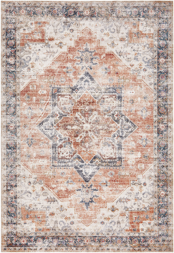 Vivify Nora Rust Washable Rug