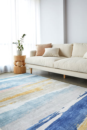 Oceana Blue Multi Washable Rug - Lost Design Society