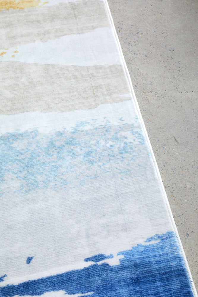 Oceana Blue Multi Washable Rug