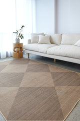 Stone Grid Washable Rug