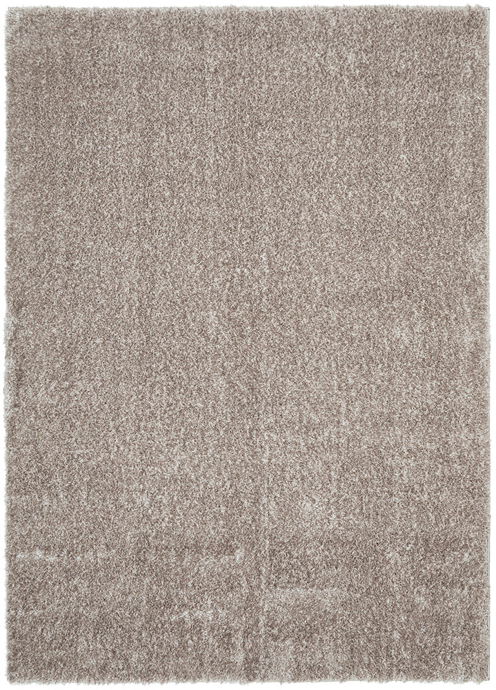 Lush Taupe Mink Shag Rug