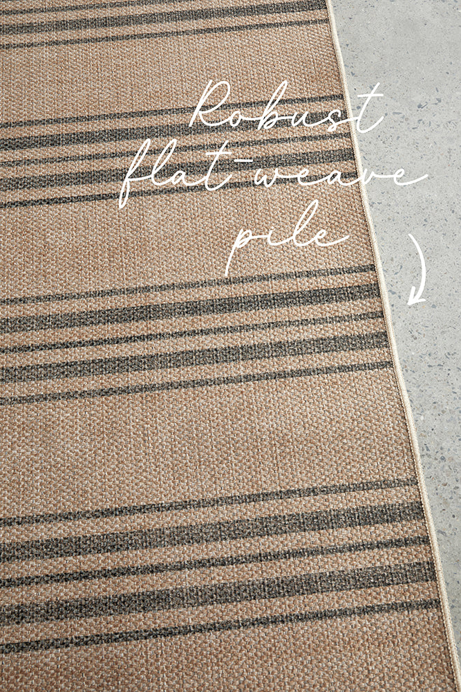 Savanna Striped Washable Rug