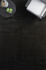 Lush Lustre Black Shag Rug