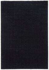 Lush Lustre Black Shag Rug