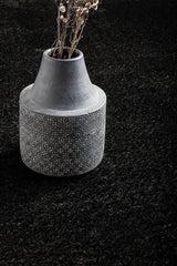 Lush Lustre Black Shag Rug