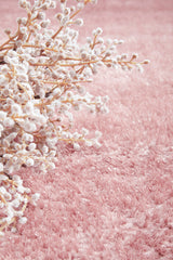 Lush Blush Pink Shag Rug