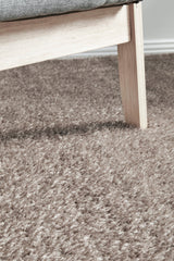 Lush Taupe Mink Shag Rug