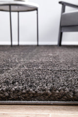 Lush Lustre Grey Shag Rug