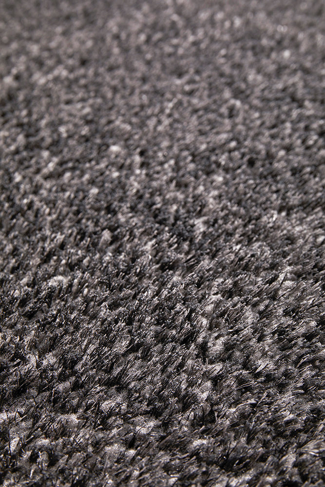 Lush Lustre Grey Shag Rug