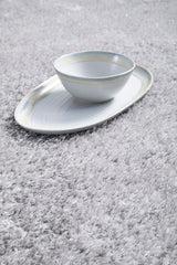 Lush Silver Grey Shag Rug