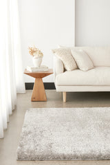 Lush Silver Grey Shag Rug